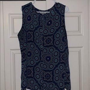 Purple and Blue Patterned Tank